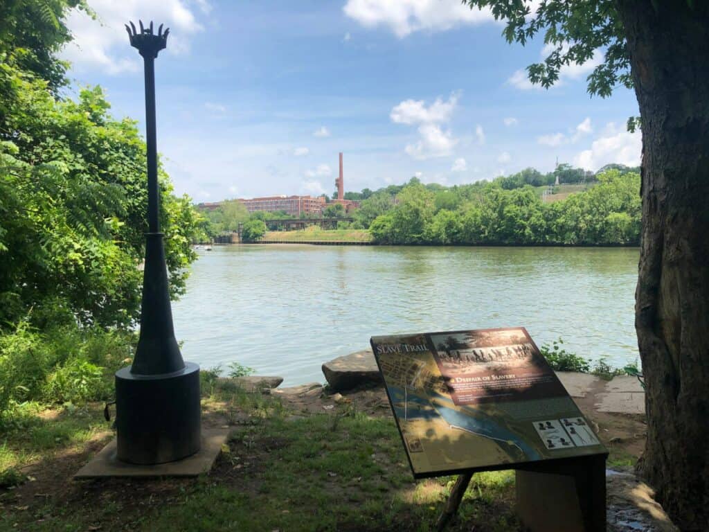 Dock Street Slave Trail Sign