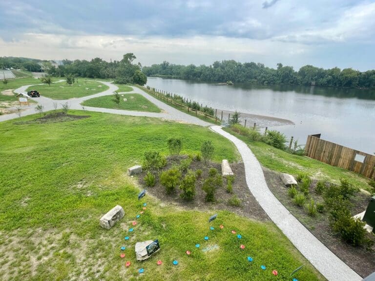Dock Street Park arial view