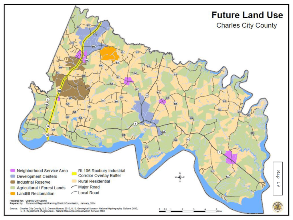 Charles City County Future Land Use Map Capital Region Land Conservancy