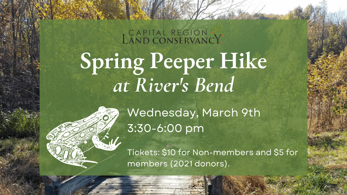 Flyer for Guided Hike at River's Bend