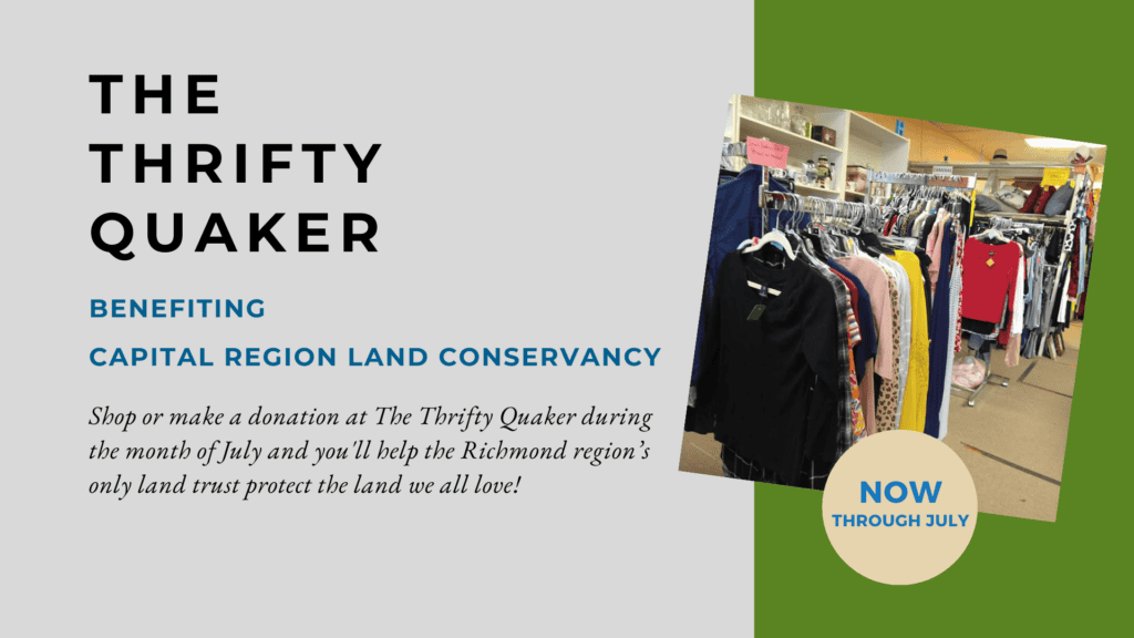 Shop The Thrifty Quaker & Support CRLC - Capital Region Land Conservancy