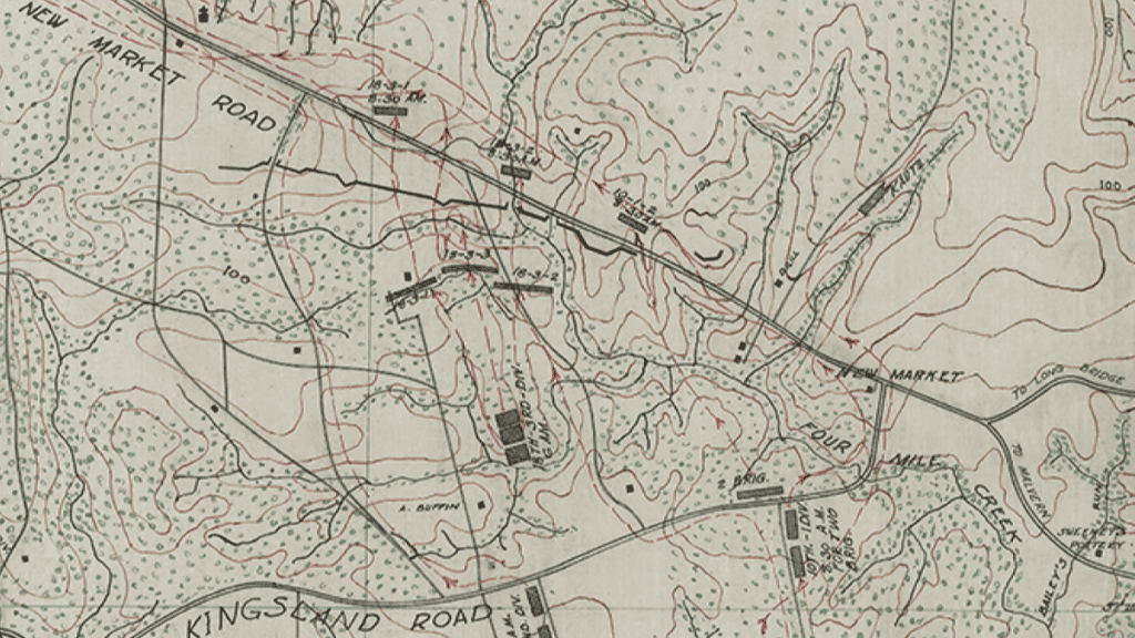 Map of New Market Battle