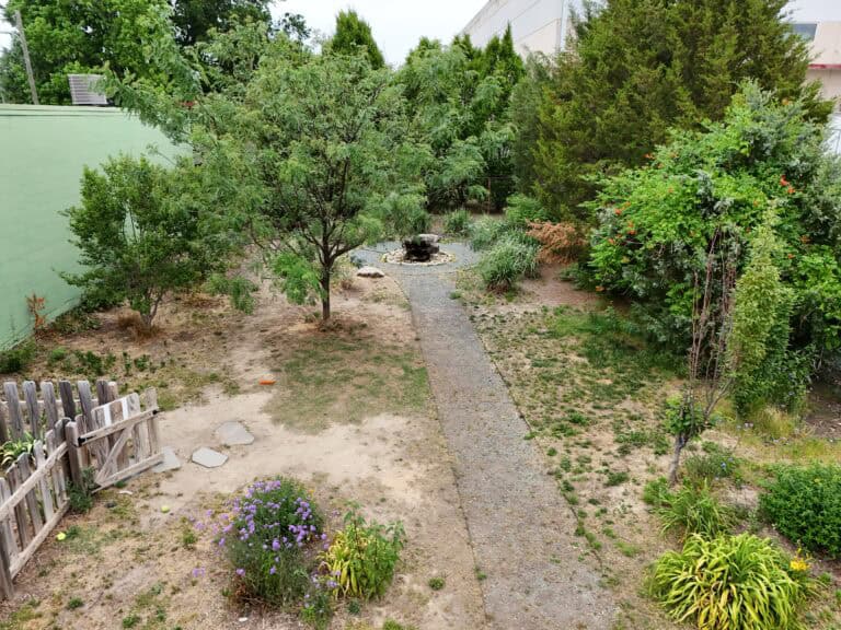 Aerial view of Christie's Garden lot in Scott's Addition