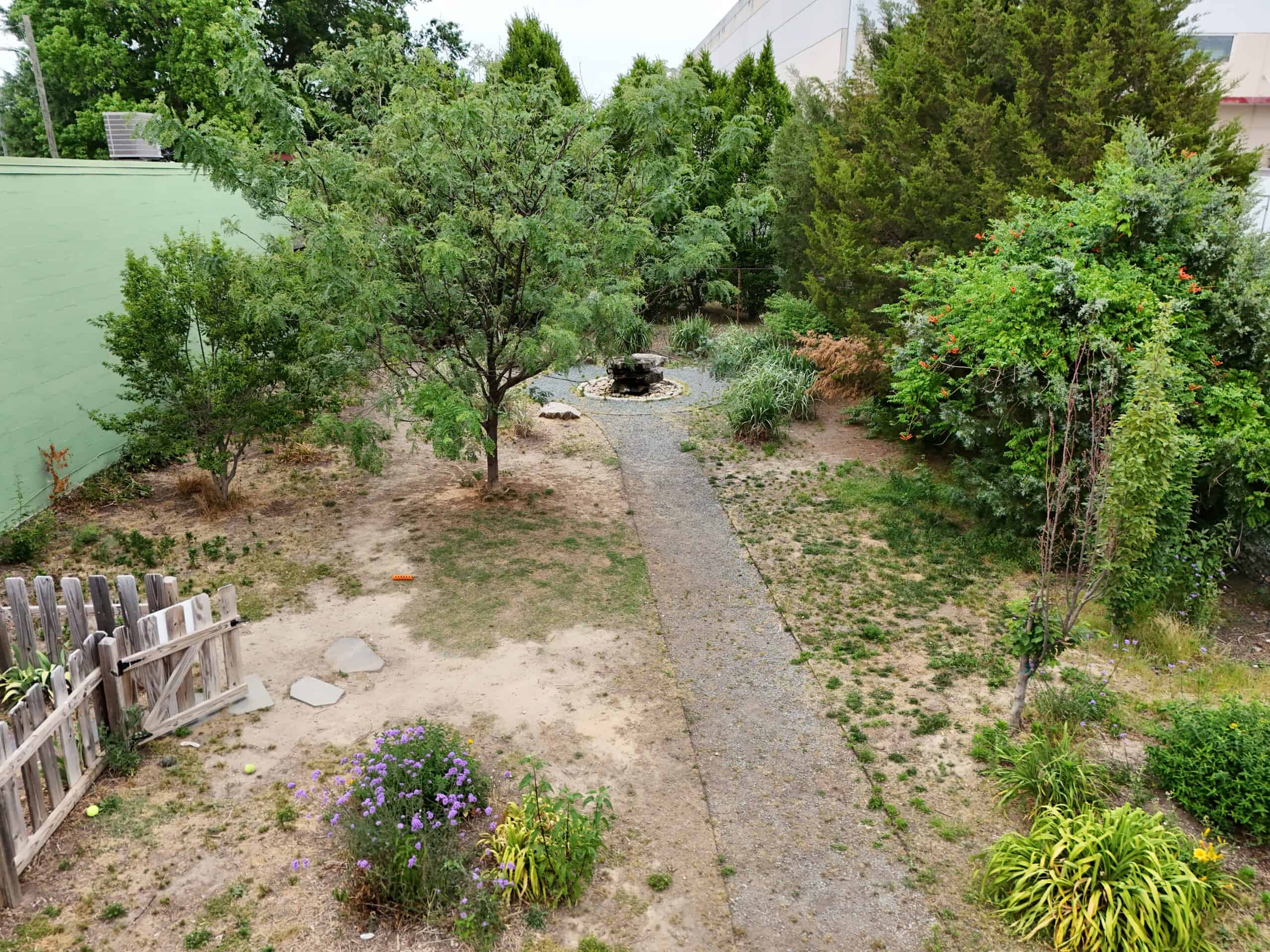 Aerial view of Christie's Garden lot in Scott's Addition