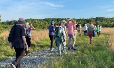 Hikers at the Varina LandLab Conservation Area