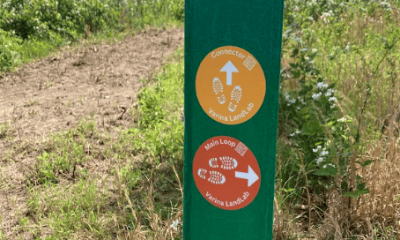 New trail markers can be found throughout the Varina LandLab